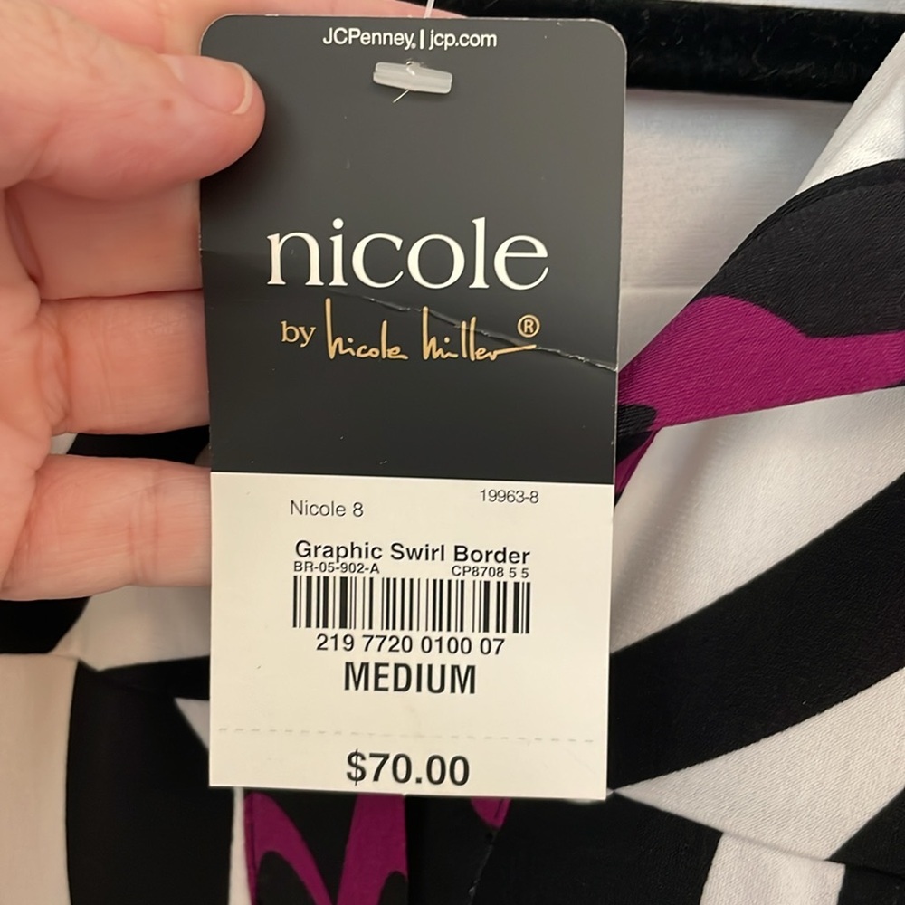 Nicole Miller Patterned Collared Shift Dress NWT … - image 6